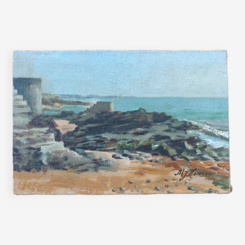 Marine landscape painting
