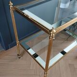 Rolling dessert with removable gold metal tray