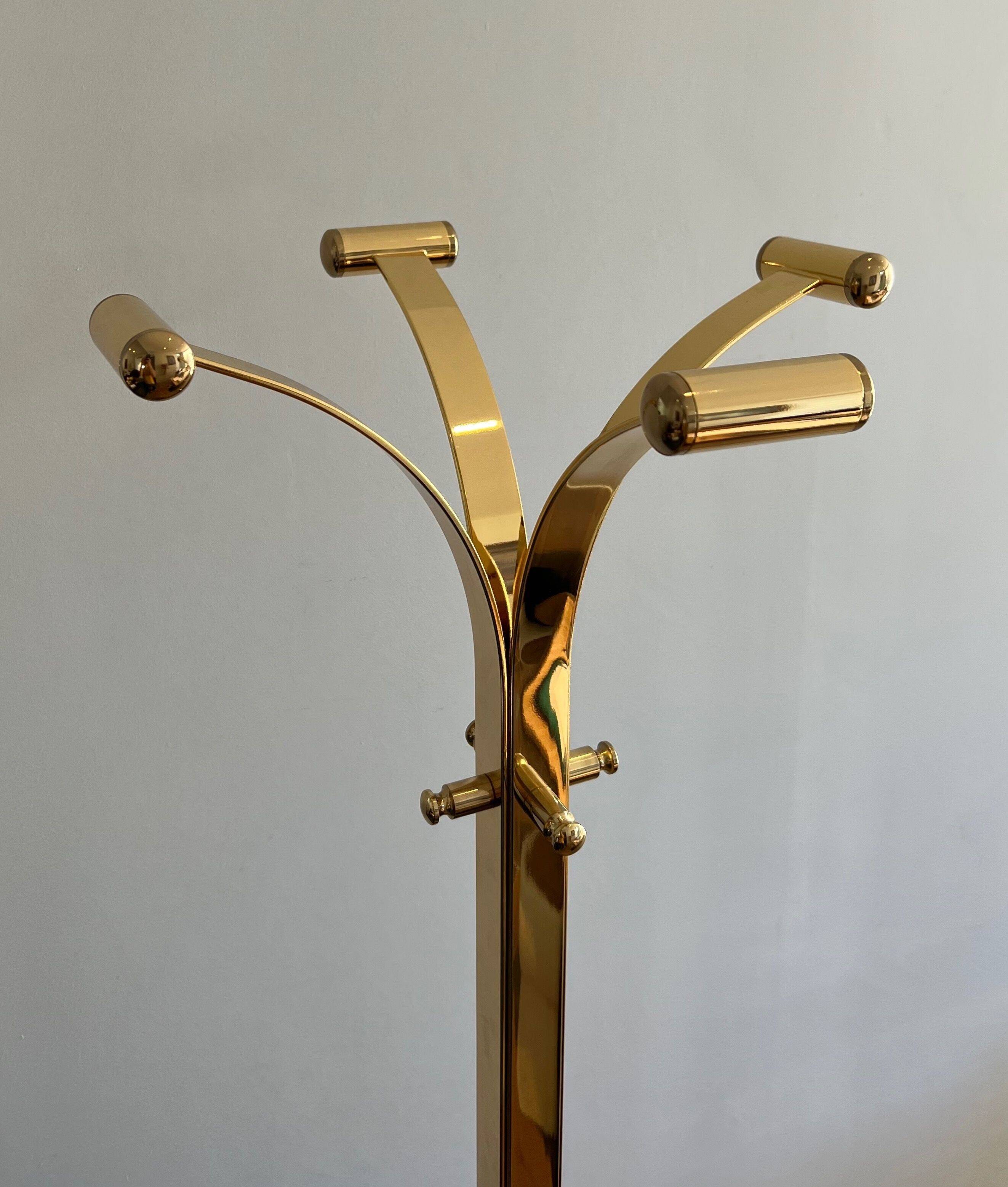 Coat Racks in Brass and Marble