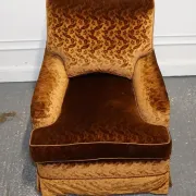 Connaught Vintage Velvet Armchairs by Dudgeon London, Set of 2