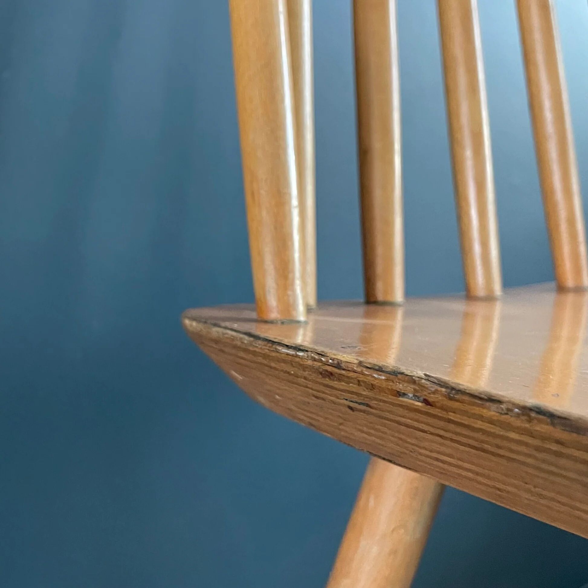 Chaise scandinave à barreaux 1950