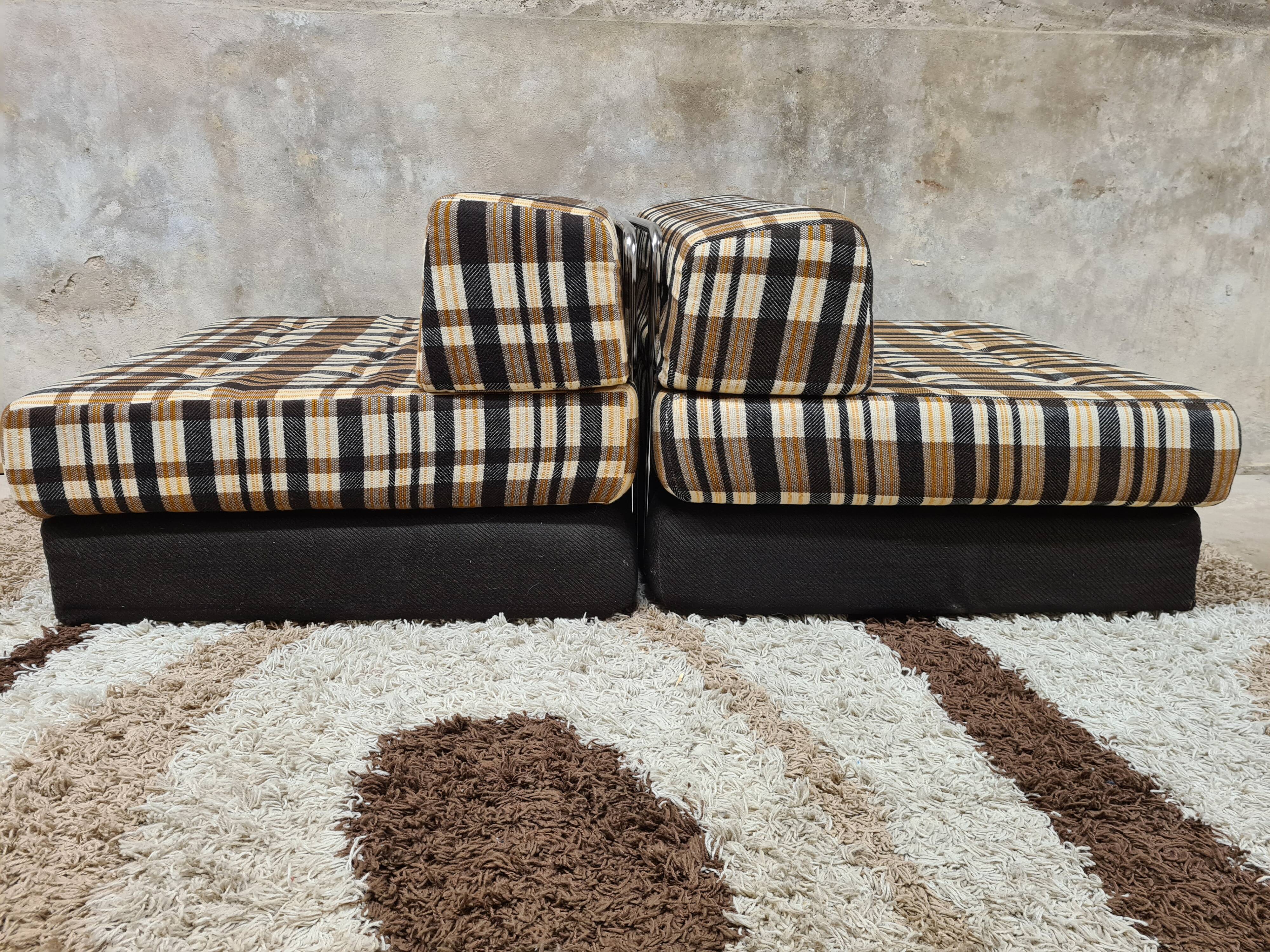 Paire de fauteuil lounge année 70' vintage
