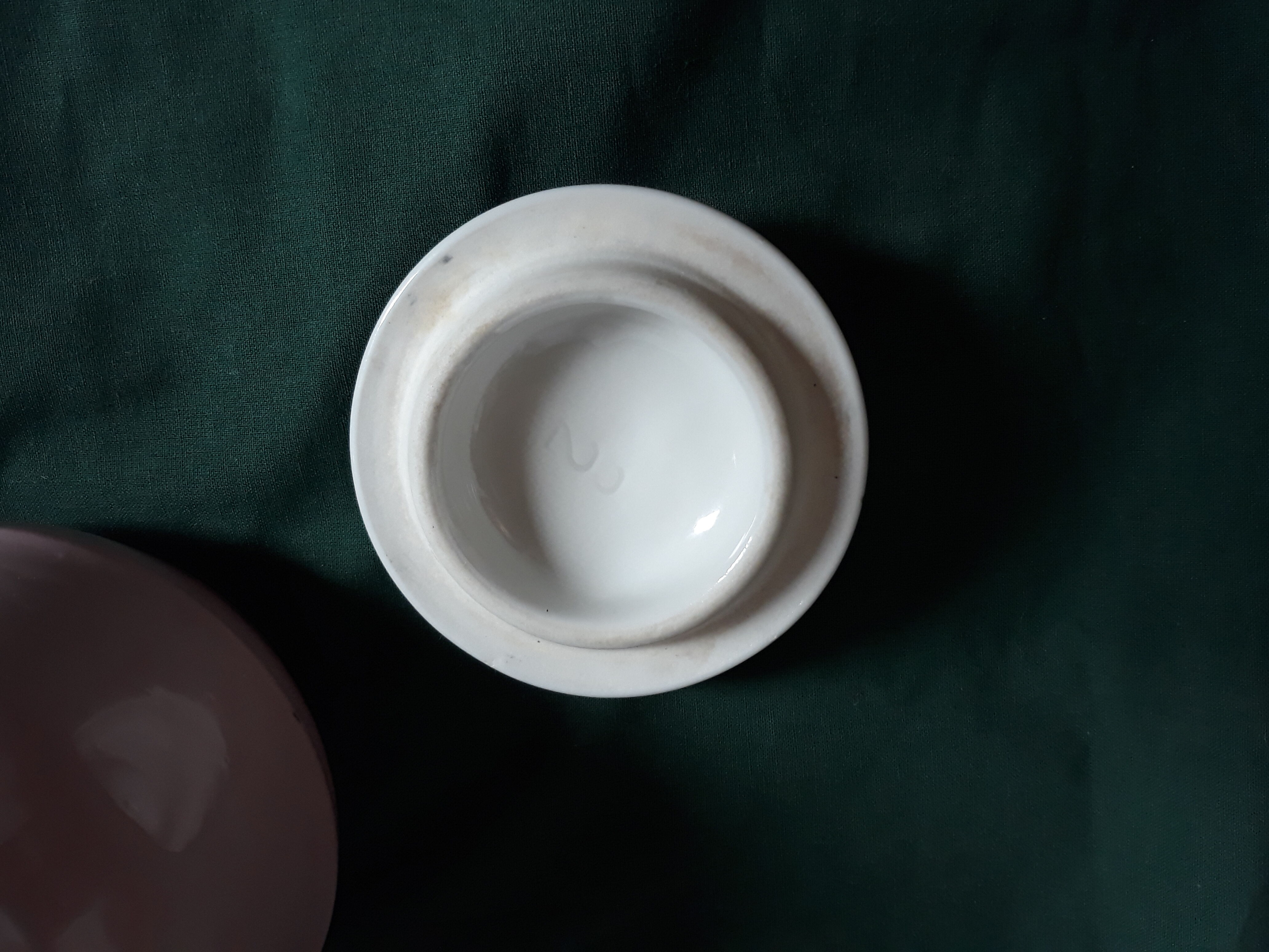 Old small pink teapot