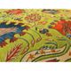 Silk Embroidered Floral Cushion Cover. Green Pillow Cover. Uzbek Suzani Throw Pillow. Traditional Accent Pillow