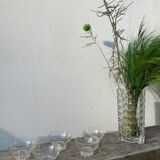 5 small ramekins in beaded and polka dot glass