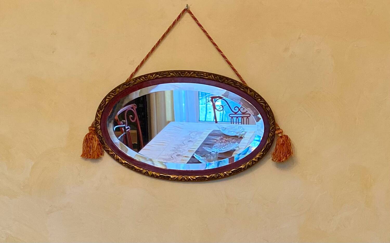 Oval mirror - Art Deco period - 1920