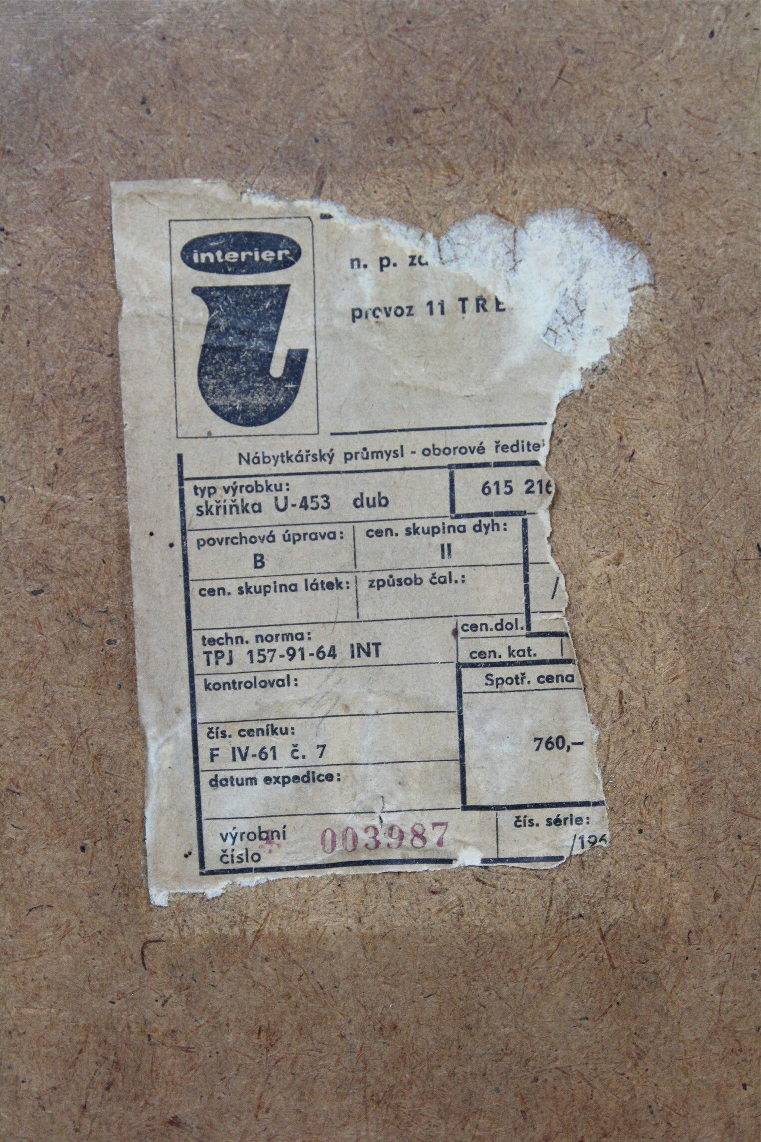 Buffet by Jiri Jiroutek for Interier Praha 1960