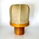 Italian "Cocoon" table lamp, resin and pine wood, 1970s