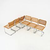 Set of 6 Dining Chairs Style B32 by Marcel Breuer