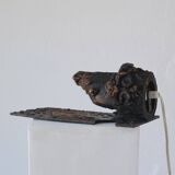 Brutalist ceramic wall sconce by Jouko Kytömaa | Finland | 1970s