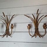 Sconces to ears of wheat and golden foliage