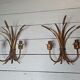 Appliques aux épis de blé et feuillage doré