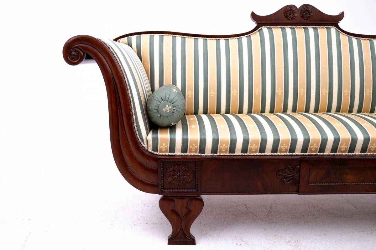 Biedermeier sofa, northern europe, circa 1860. after renovation