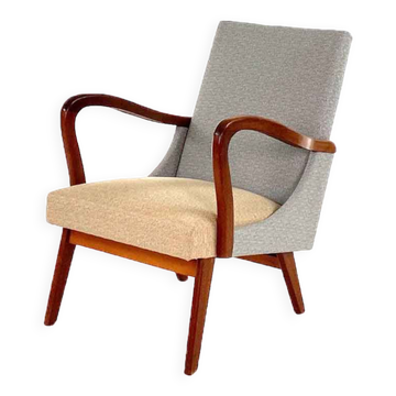 Fauteuil bicolore vintage, années 1950