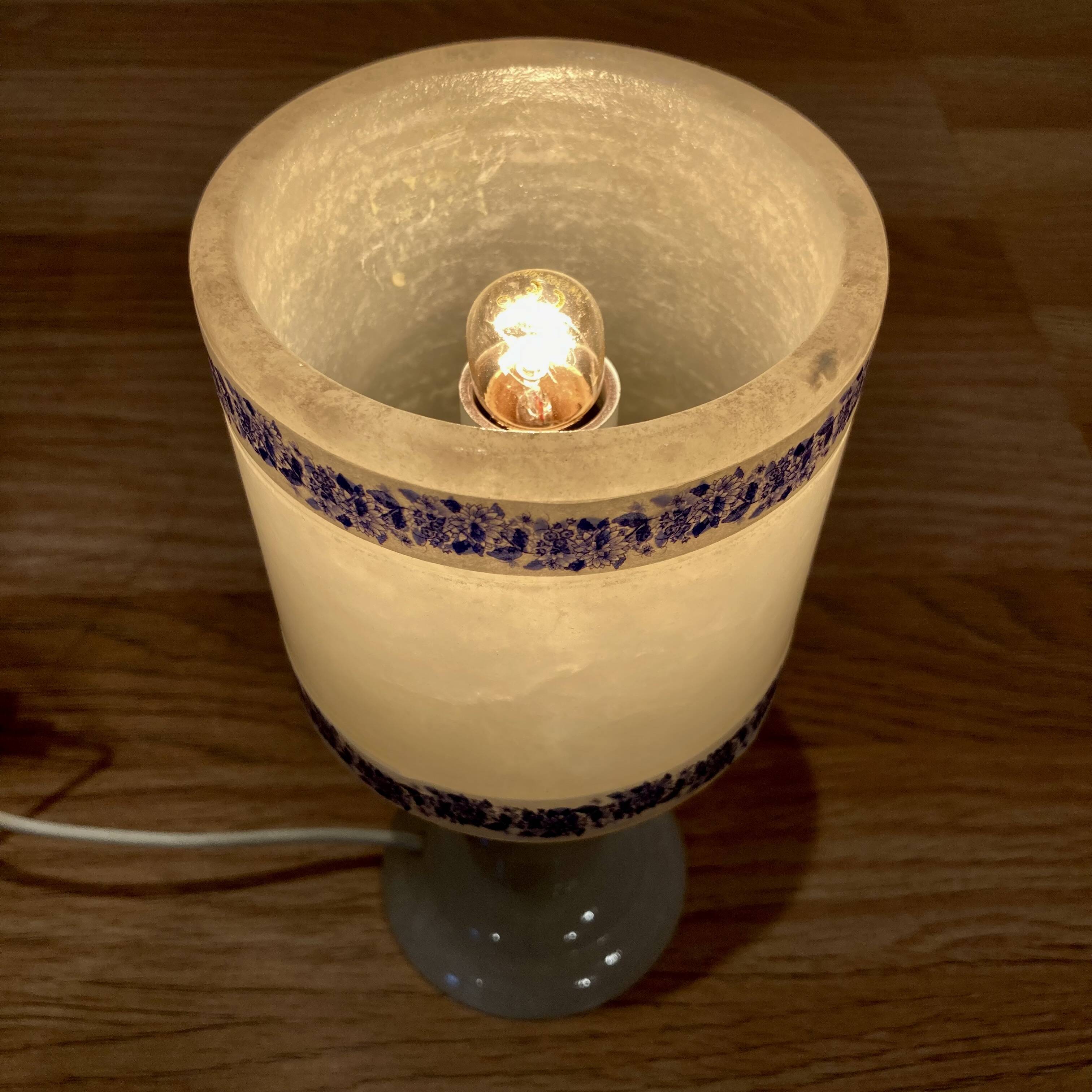 Ensemble de cinq lampes Design scandinave albâtre 1950.