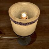 Ensemble de cinq lampes Design scandinave albâtre 1950.