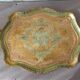 Florentine service tray made of hand-painted wood