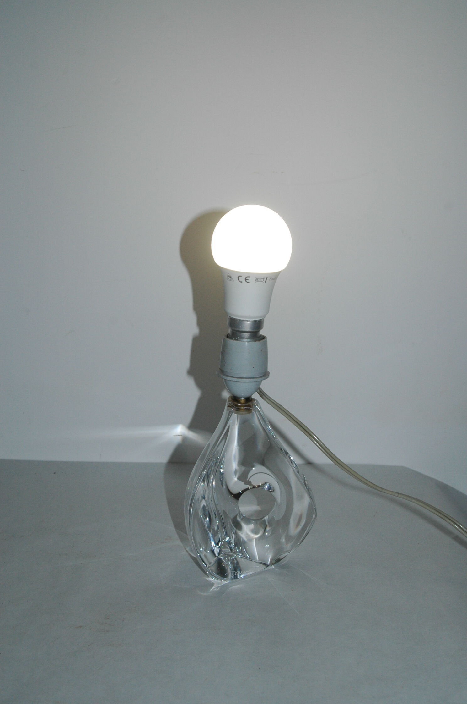 Daum 60s crystal lamp foot
