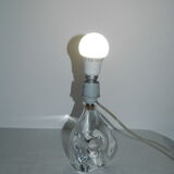 Pied de lampe en cristal Daum années 60