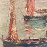 Breton school from the beginning of the 20th century oil on canvas signed a delanoy