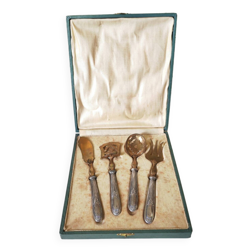 Anciens Couverts Argent Vieilli - Antiquités