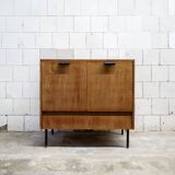 Mobile Bar in Wood and Iron by Leonardo Fiori for ISA Bergamo, Italy, 1950s