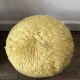 Pouf vintage jaune