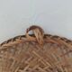 Oval mirror in woven wicker