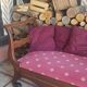 Empire style curved bench