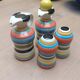 Vinegar and oil set, salt shaker and pepper shaker.