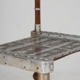 Chair decorated with hammered metal, 20th century