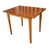 Small teak and beech table - Sweden 1970s