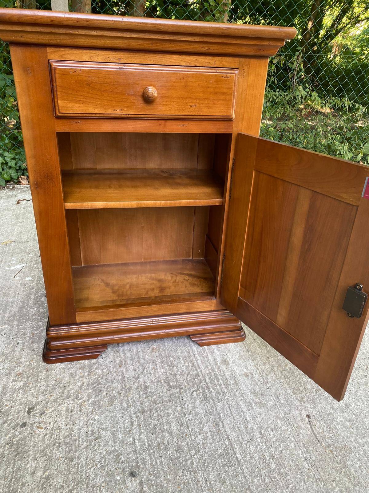 Vintage chest of drawers in solid oak wood Louis Philippe 20th century