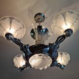 Ezan art deco chandelier with 4 arms of light