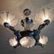 Lustre ezan art deco à 4 bras de lumière