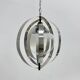 Mid-century glass sphere hanging pendant glass lamp design 1970’s space age Italy