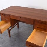 Mid-Century Danish Teak Executive Desk, 1960s.