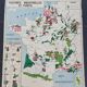 Poster school map Industrial crops & forests The Garonne its tributaries