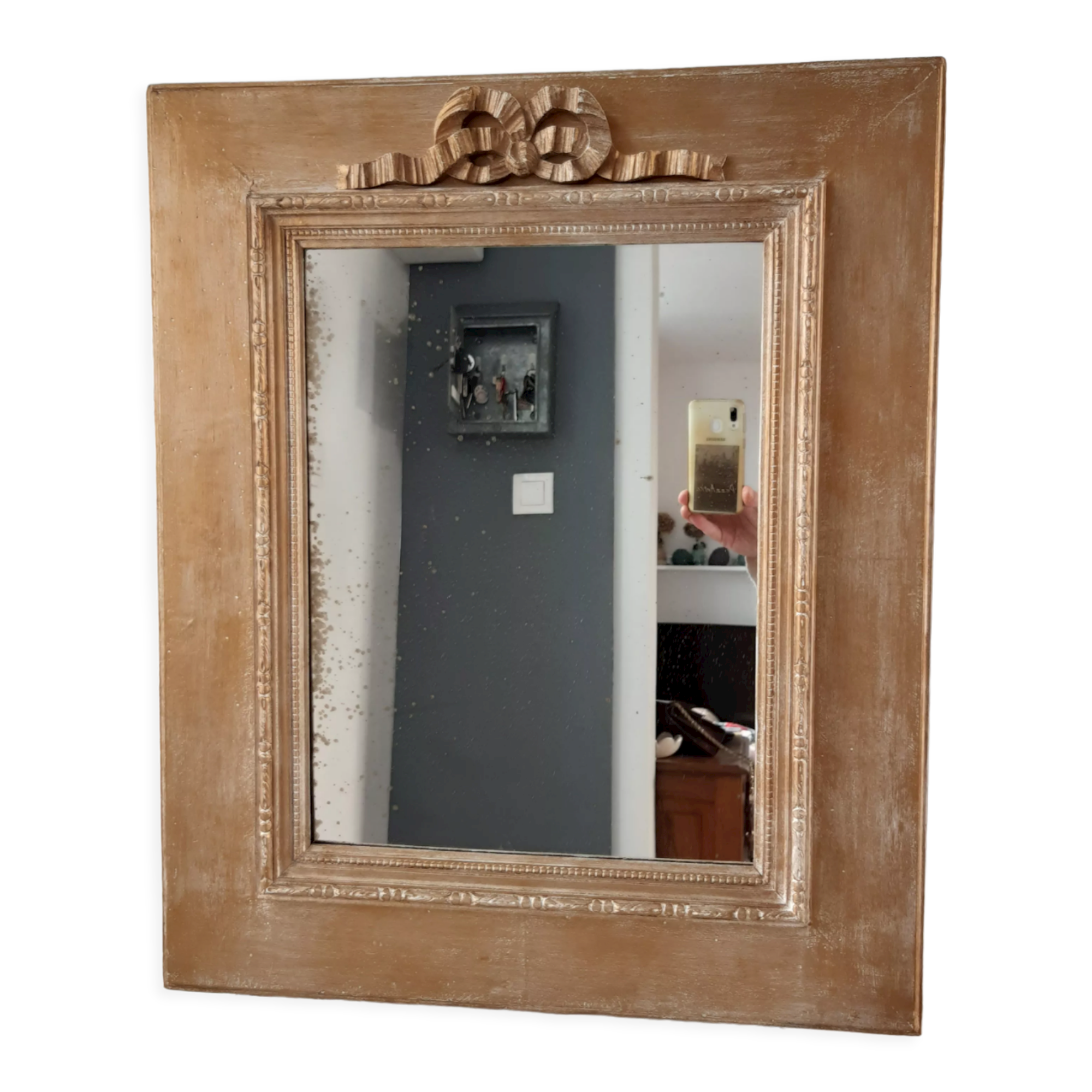 Gilded wooden mirror early twentieth century