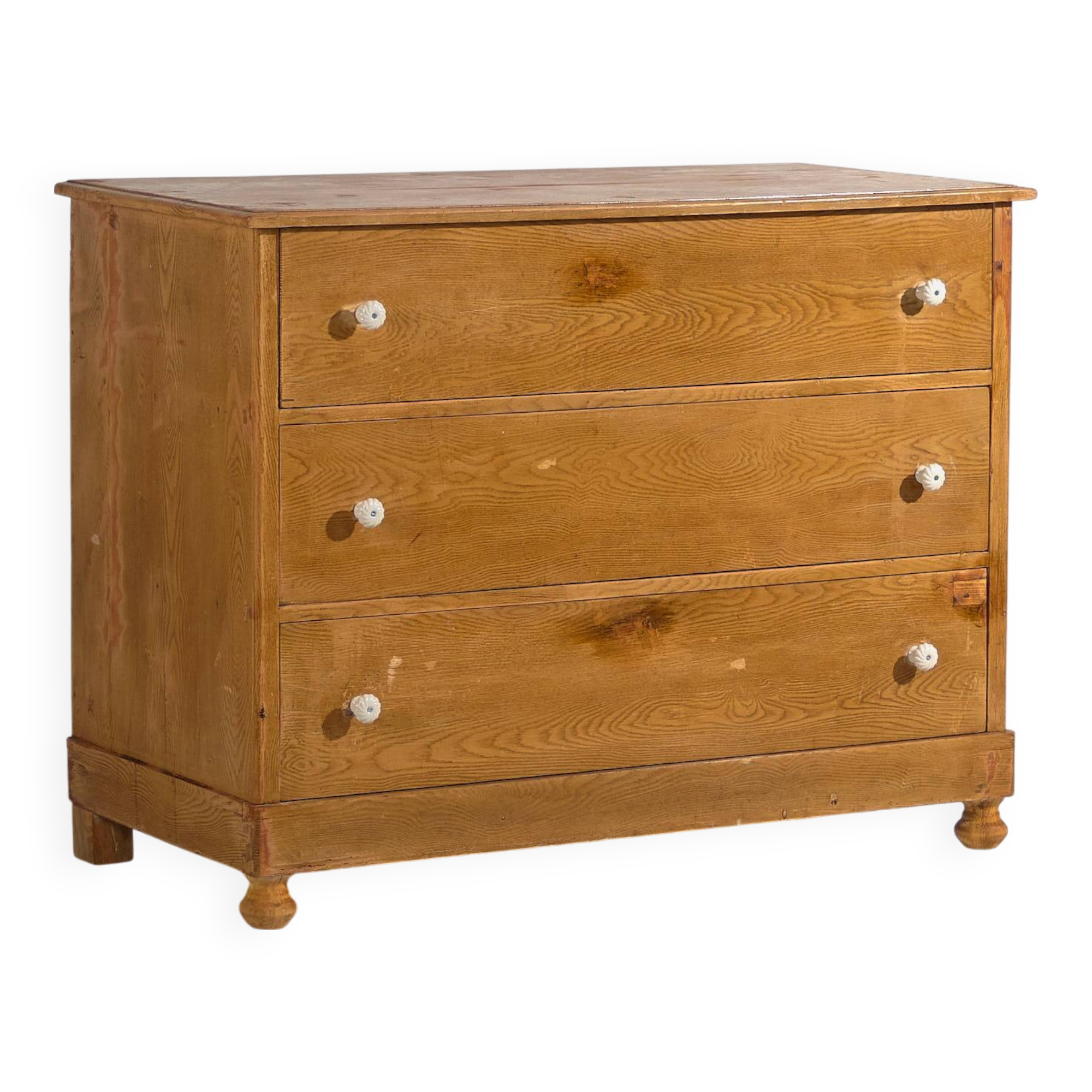 Antique three-drawer chest of drawers (circa 1920) #49