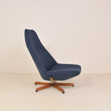 Scandinavian swivel armchair in oak - Madsen & Schubell - 1970