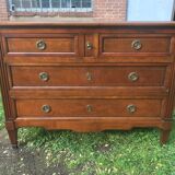 Louis XVI cherry-style chest of drawers