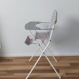 Vintage doll high chair, Japanese coated Liberty Hello Kitty