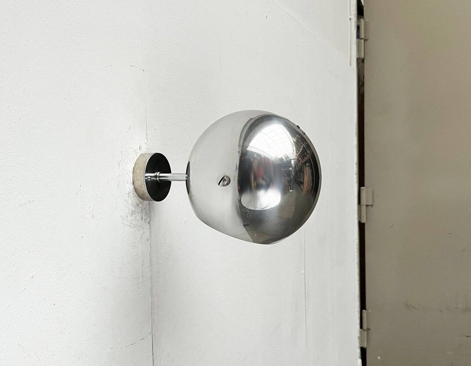 Wall lamp sphere model 48591 in mid-century Danish space style by Louis Poulsen, 1960s.