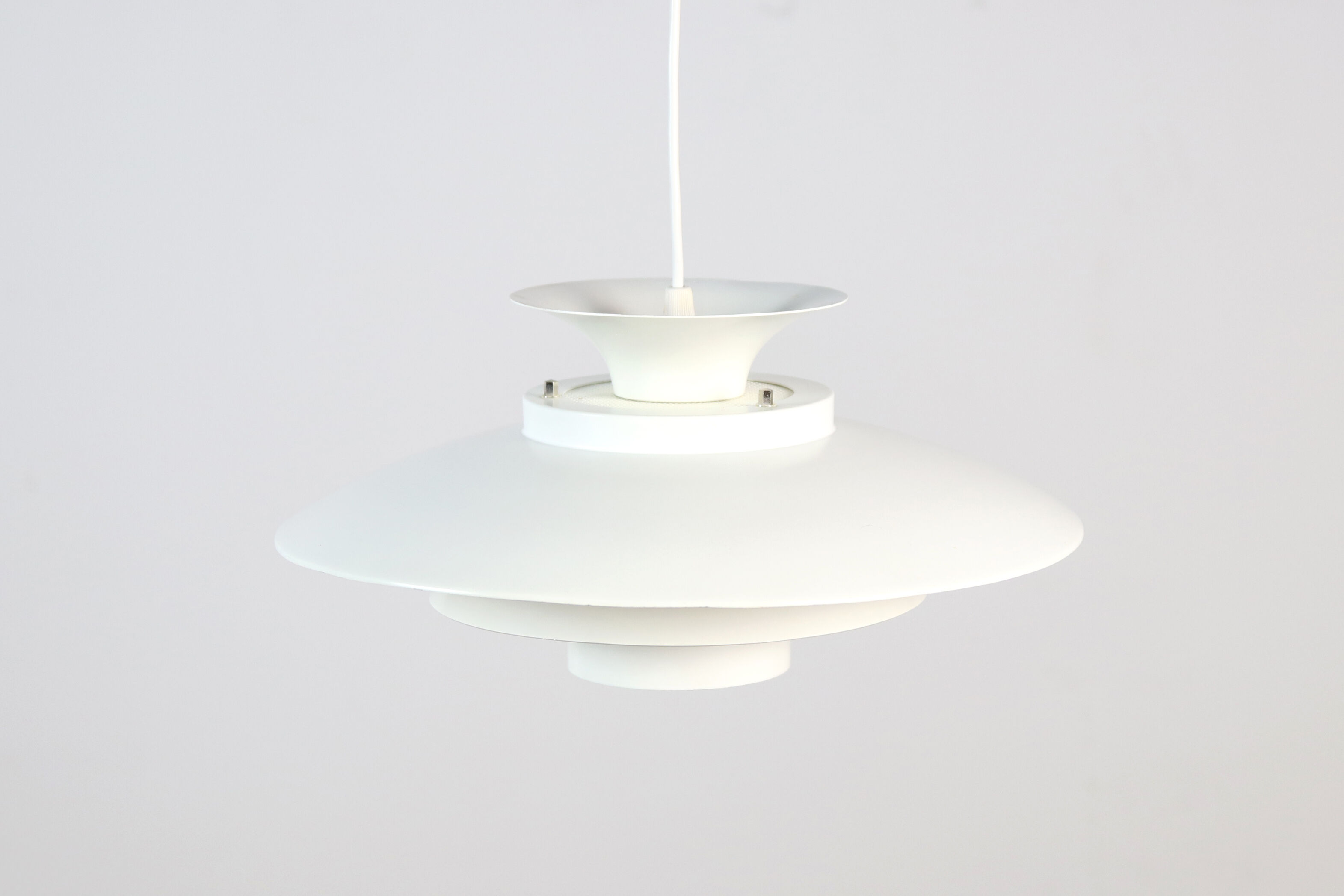 White Danish design hanging lamp