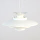 White Danish design hanging lamp