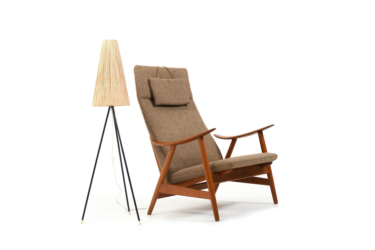 Mid Century Illum Wikkelsø Chaise longue en teck