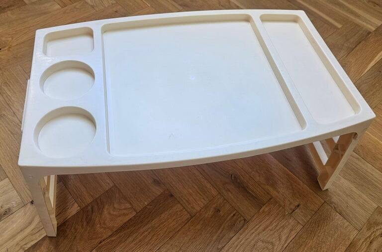 Midcentury Folding Bed Breakfast Table Tray Dansol, Canada, 1970s