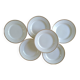 6 Vintage Moulin des Loups Gold-Edged Dinner Plates