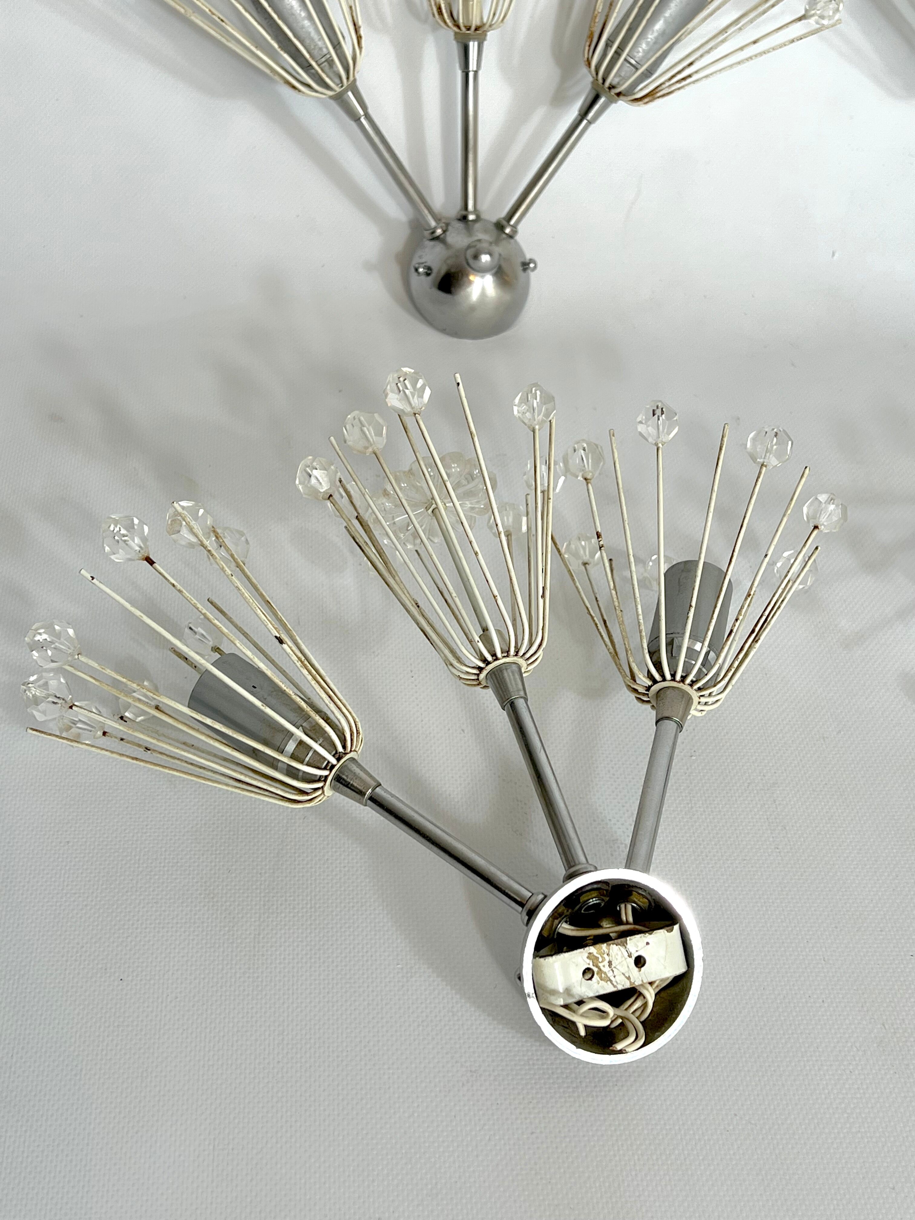 Ensemble de six appliques Emil Stejnar des années 60